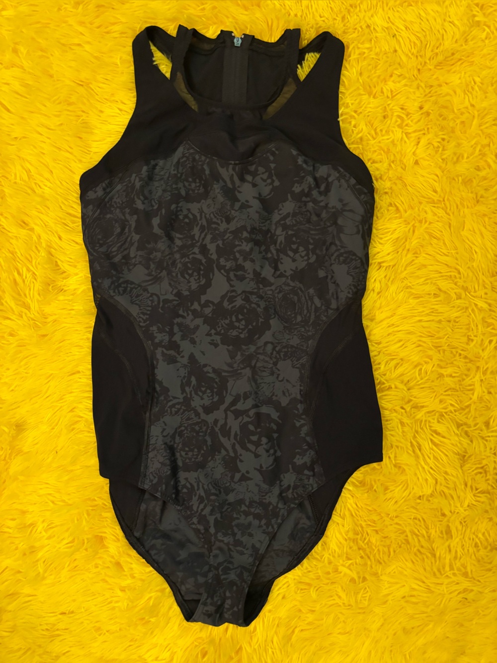 Sweaty Betty Black Floral-Print One-Piece Swimsuit